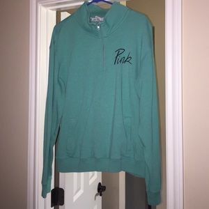 Pink half zip  pullover