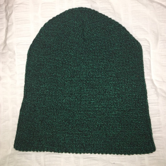 *Sold* Emerald Green Fold Beanie - Picture 2 of 3