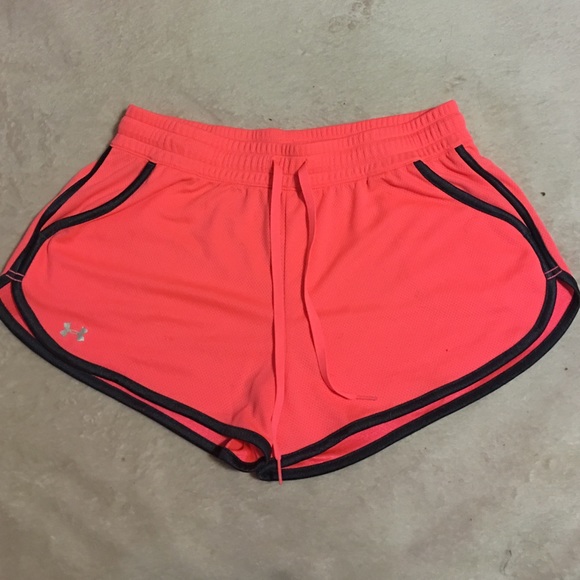Hot pink under armor shorts