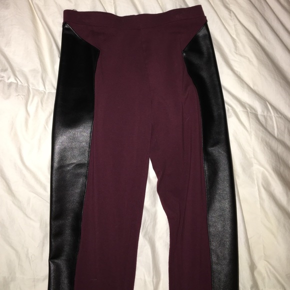 Red leggings