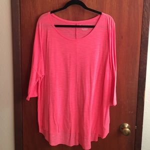 AEO Coral High-Low dolman ¾ sleeve Jegging T