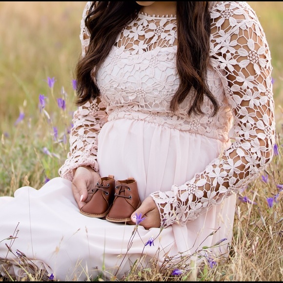 Light pink maxi dress