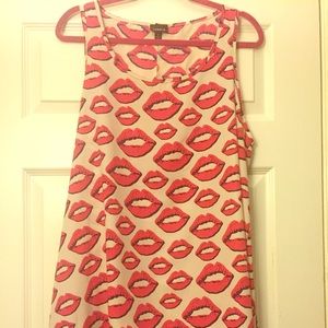 👄Lip Print Tank👄