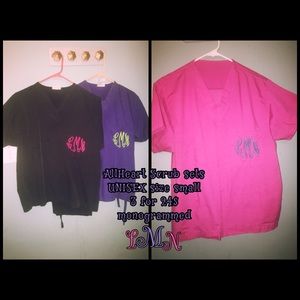 AllHeart Scrubs Sets - Unisex Small, Monogram LMN!