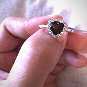 ✨Price drop!! Smokey Quartz and diamond ring.