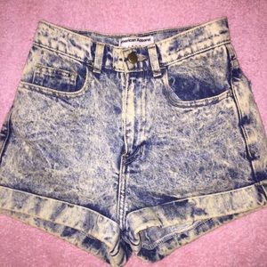 American Apparel Acid Wash Shorts