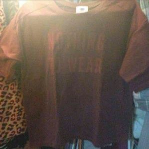 "Nothing to wear" maroon shirt
