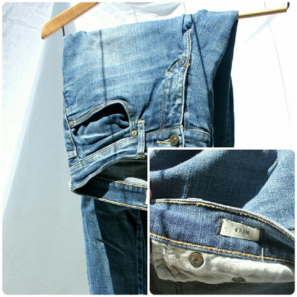 Abercrombie straight distressed jeans