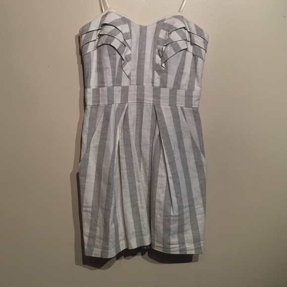 BCBGeneration strapless linen dress - Picture 1 of 3