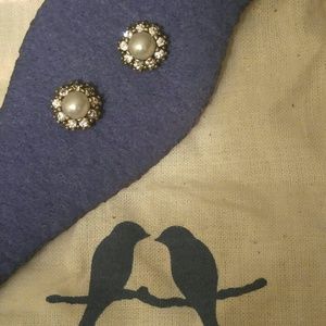 Chloe & Isabel Heirloom Pearl & Pave Stud Earrings