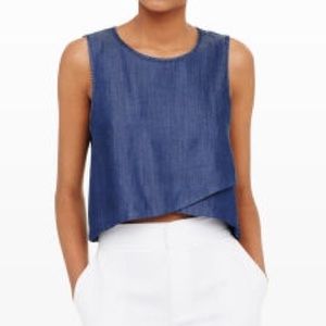 Club Monaco Alligra Chambray Crop