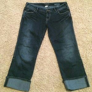 Silver capri jeans