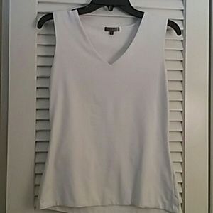 Judy P White Tank Top Nylon and Spandex