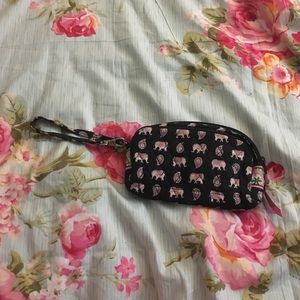 Pink Elephants for Breast Cancer Wristlet