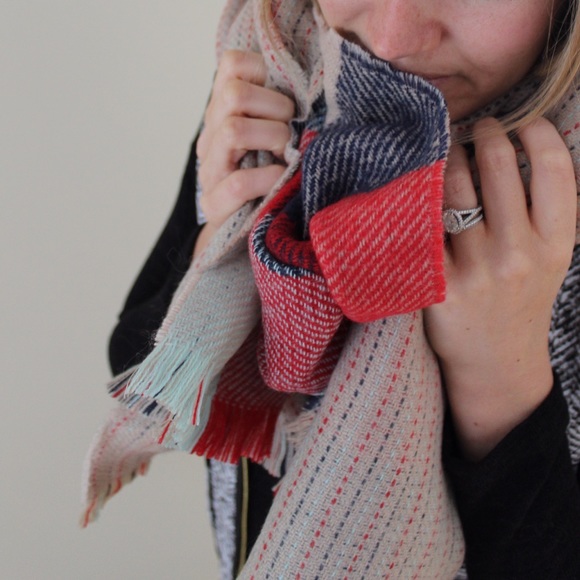 Katie Double Sided Blanket Scarf - Picture 2 of 3