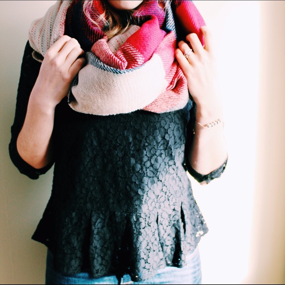 Katie Double Sided Blanket Scarf - Picture 3 of 3