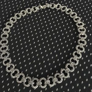 Marcasite & 925 sterling silver necklace.