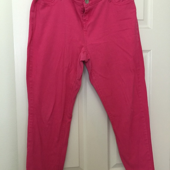 Hot pink jeggings size 16