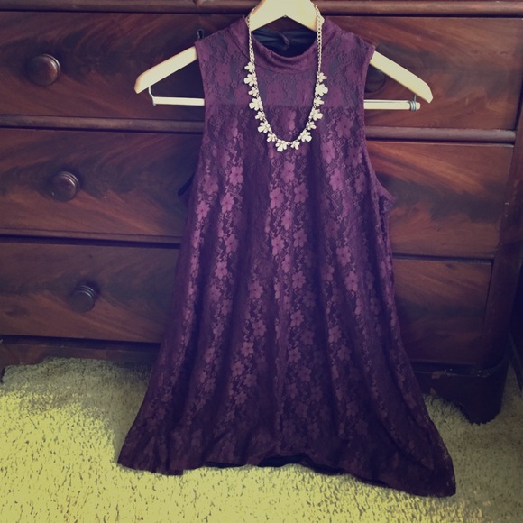 •Purple Lace Dress•