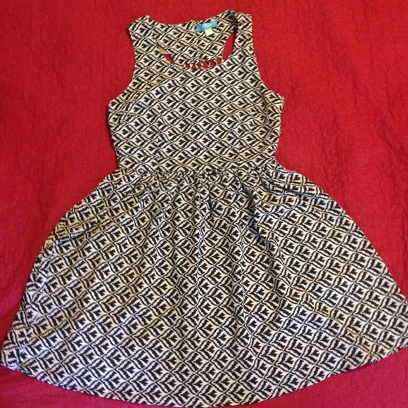 Black & White Patterned Dress