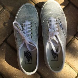 Silver Sparkly Vans