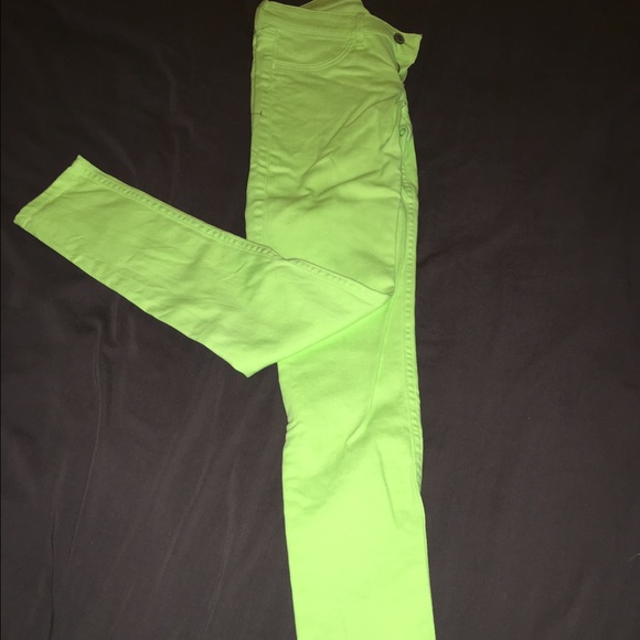 Bright yellow/green Skinny Jeans