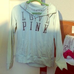 Love pink half zip
