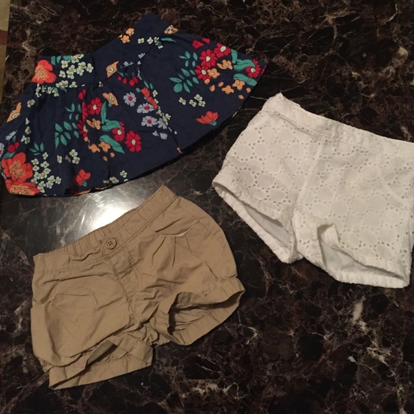 NWOT Toddler shorts and skirt