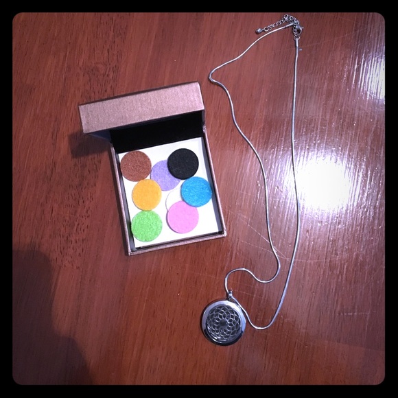 Essential oil diffuser necklace