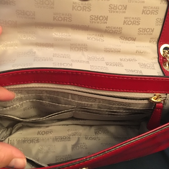 MICHAEL Michael Kors Red Patent Leather Purse - Picture 3 of 4