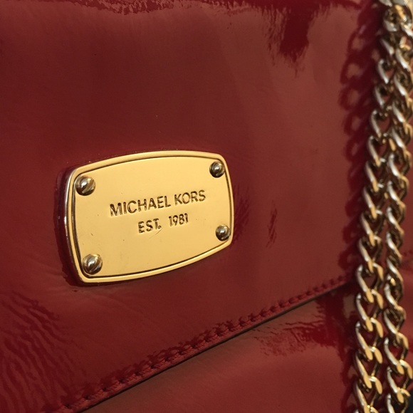 MICHAEL Michael Kors Red Patent Leather Purse - Picture 4 of 4