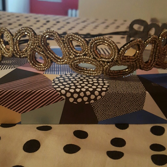 NEVER WORN! Loft Gold Beaded Headband