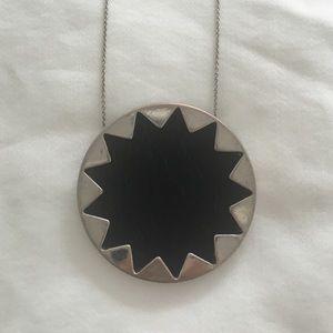 House of Harlow Calfskin Sunburst Pendant