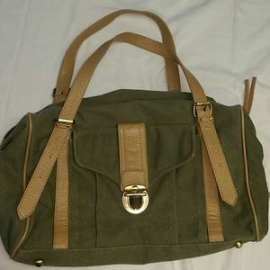 Anthropologie Army Green Shoulder bag/Tote