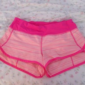 Lulu lemon pink shorts size 4