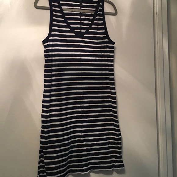 Jcrew navy and white stripe tank dress - Picture 1 of 2