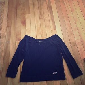 Navy Blue 3 Quarter Length Sleeve Shirt