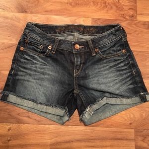 Express Dark Wash Denim Shorts