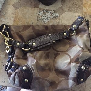 Brown coach purse
