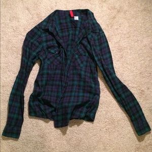 Blue and green flannel from H&M