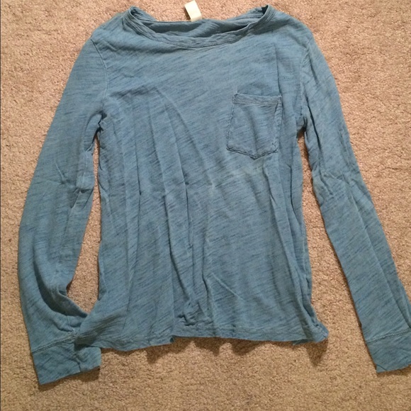 Chambray long sleeve top by forever 21