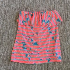 Lilly Pulitzer Strapless Blouse