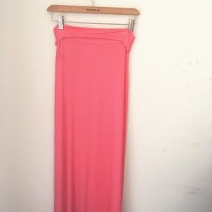 Pink maxi dress