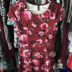 H&M Floral Skater Dress NWOT