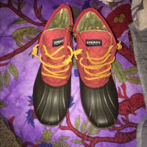 Sperry duck boots size 7