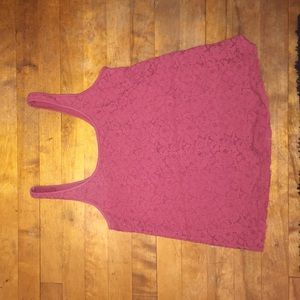 Red Lace Tank Top from American Eagle Outfitters