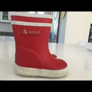 Agile rainboots, toddler, size 19