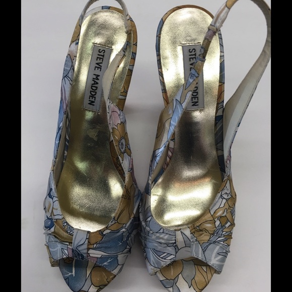 Steve Madden summer heels//size 7 - Picture 2 of 2