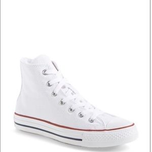 White converse high tops