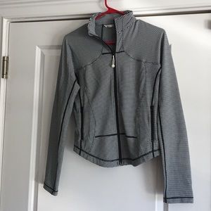 Lulu Lemon Black & White Zip Up
